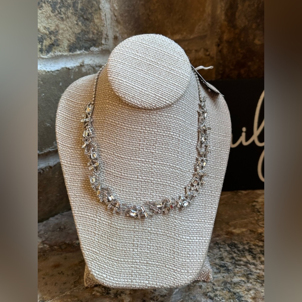 Cescabelle Silver Clear Gemstone Necklace
